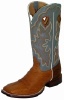 Twisted X MRSL013 for $229.99 Men's' Gold Buckle Western Boot with Brandy Smooth Ostrich Leather Foot and a New Wide Toe